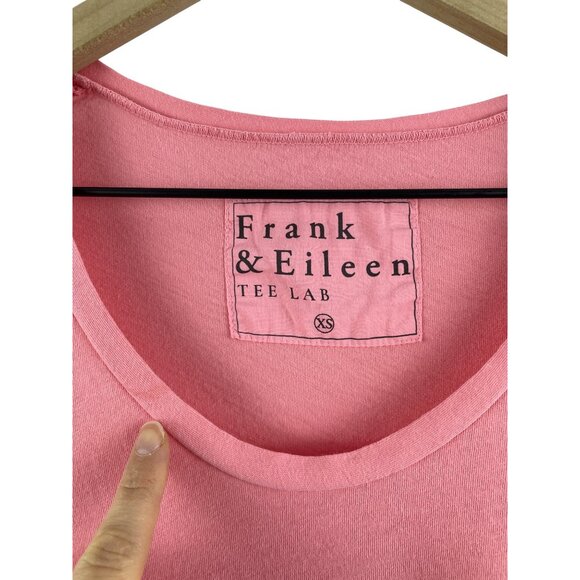 Frank & Eileen Women's XS Essential Scoop Neck Tee Lab Short Sleeve T-Shirt Pink - Picture 4 of 11